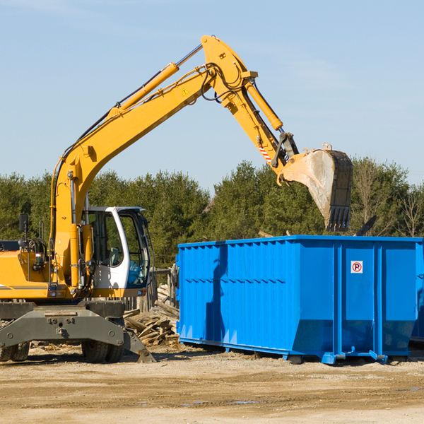 can i choose the location where the residential dumpster will be placed in West Willow PA